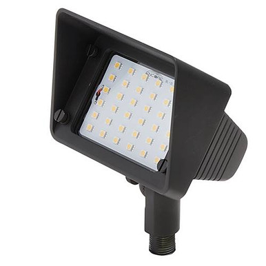 Encore Aluminum Wall Washer w/ Shroud, Black, LED Panel