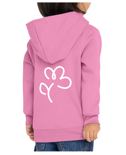 EFB Flower Design –Toddler Fleece Pullover Hooded Sweatshirt