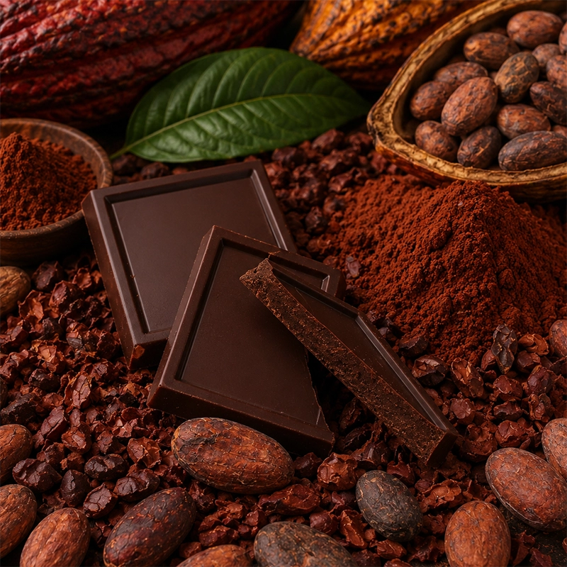 Cocoa polyphenols from dark chocolate