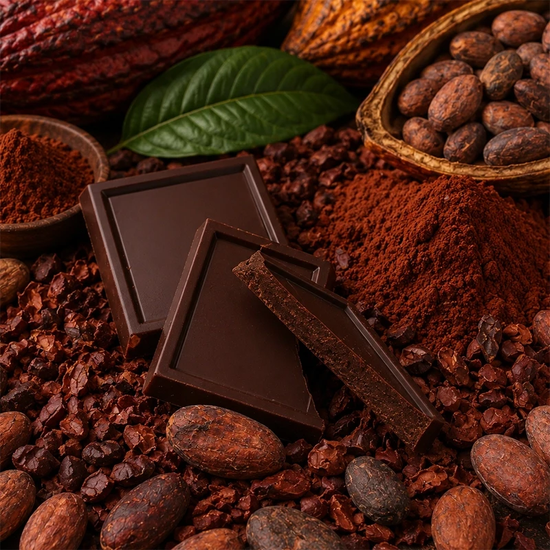 Cocoa polyphenols from dark chocolate