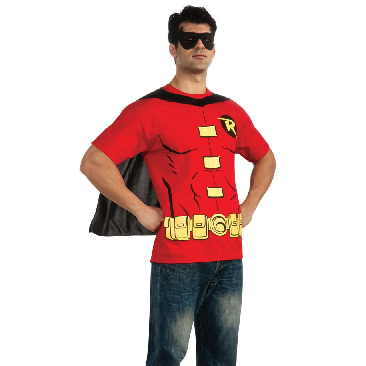 Robin Toddler Kids Child Costume Cape T-Shirt Batman New DC Comics