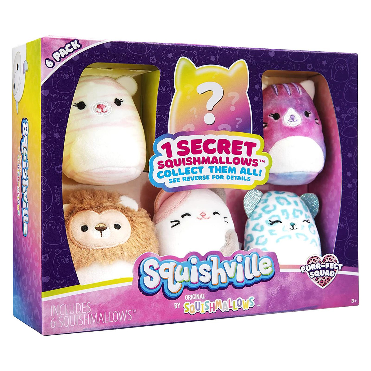 Squishville Mini Squishmallow Plush Toys Pack of 6