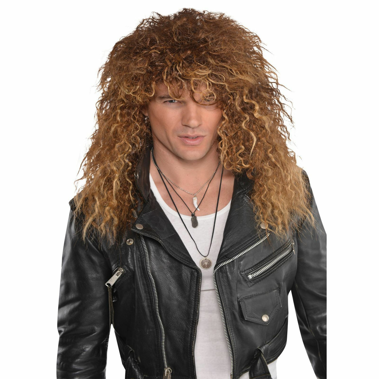 Wig Male Mullet Wigs Men 80s 70s Rocker Wig Heat Resistant - Temu