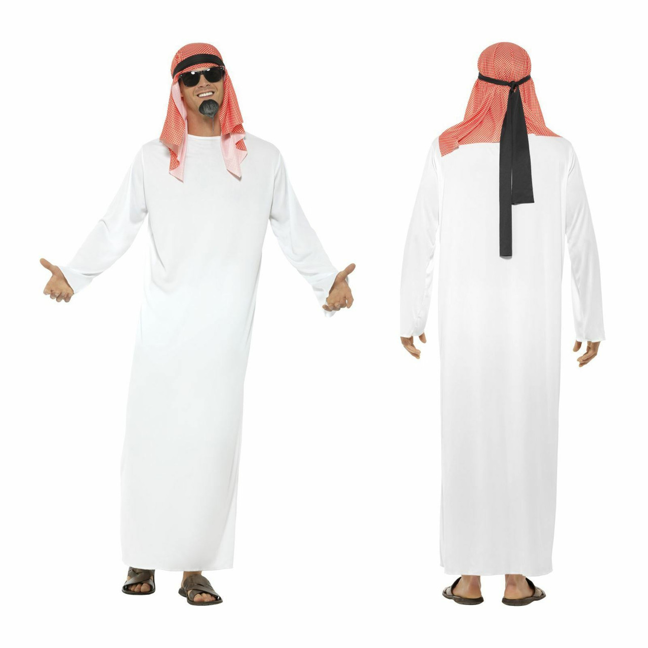 Mens Sheikh Arab Arabian Prince Sahara Fancy Dress Costume Stag Party ...