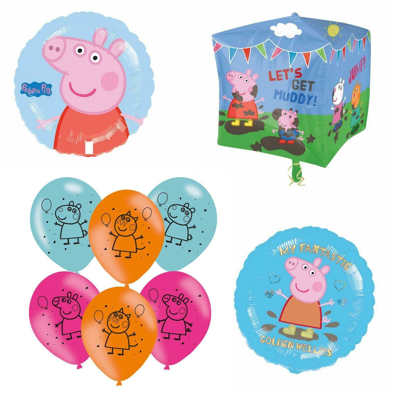 Official Peppa Pig Friends Balloon Birthday Party Event Decoration Gift  Girl Boy