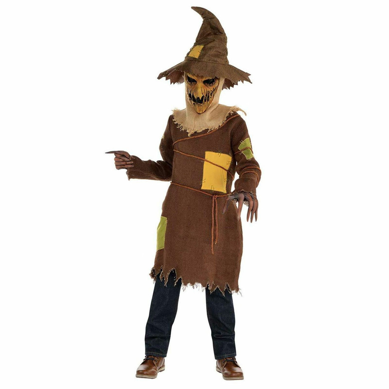 Teen Boys Scary Horror Scarecrow Fancy Dress Costume - Fancy Dress VIP