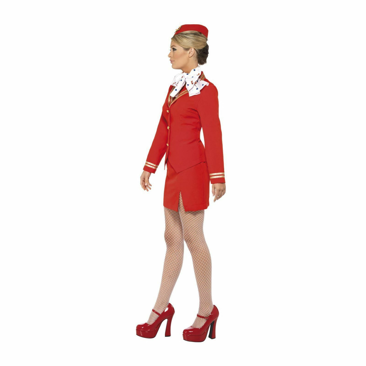 Buy Smiffys Ladies Blue Air Hostess Fancy Dress Costume BA Style - Size  12-14 Online at desertcartINDIA