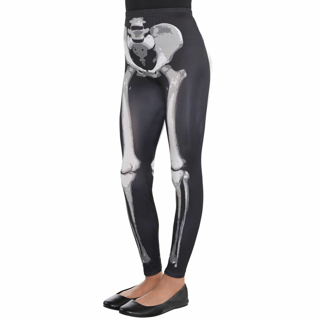 Printed leggings - Black/Skeleton - Ladies | H&M IN