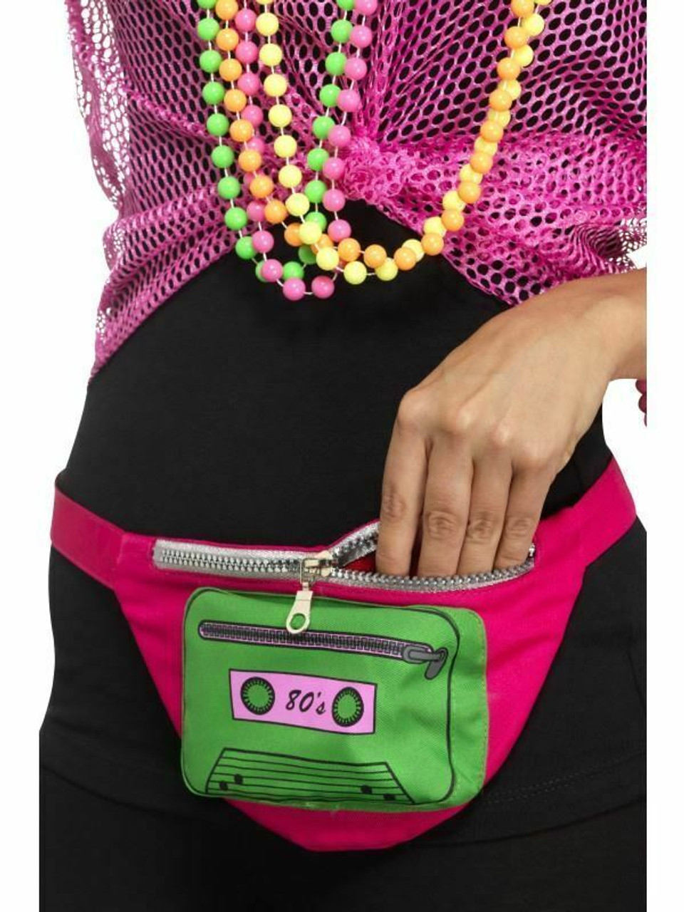 1980s Bum Bag Neon Rave Festival Retro Cassette Fancy Dress Costume  Accessory - Fancy Dress VIP