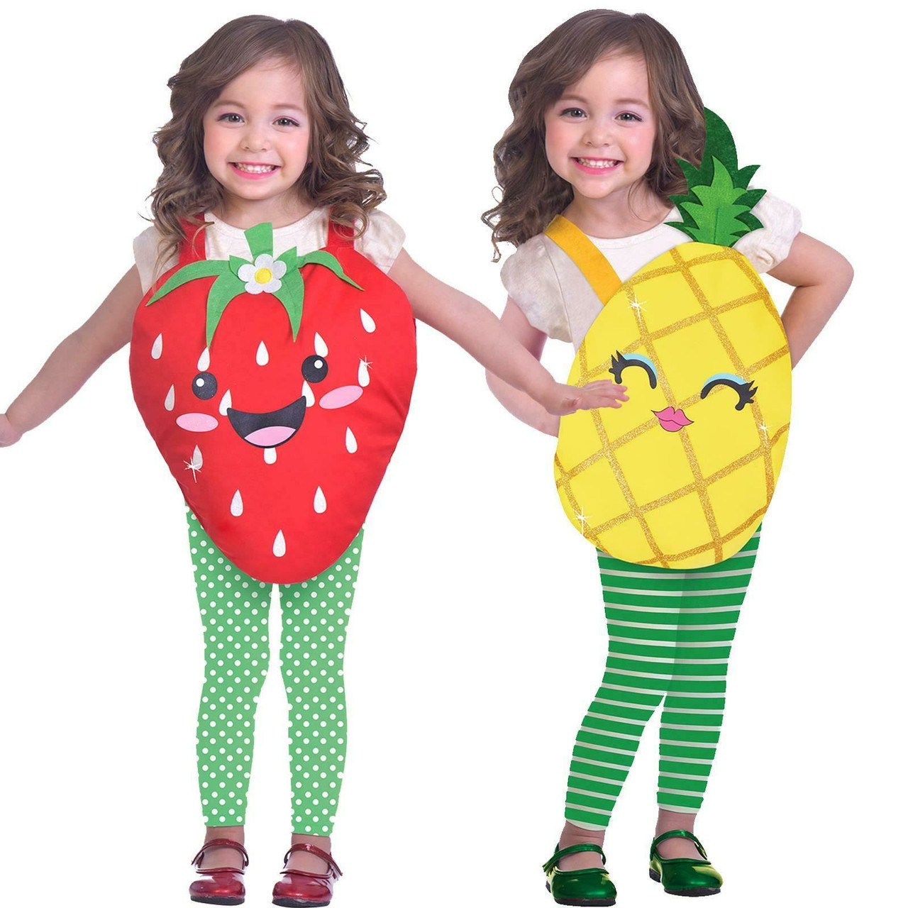 How to make Strawberry fruit fancy dress costume for kids - YouTube