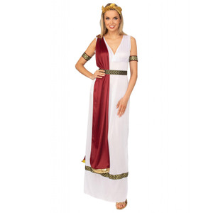 Ladies Cleopatra Costume Fever Roman Greek Goddess Toga Fancy Dress Smiffys