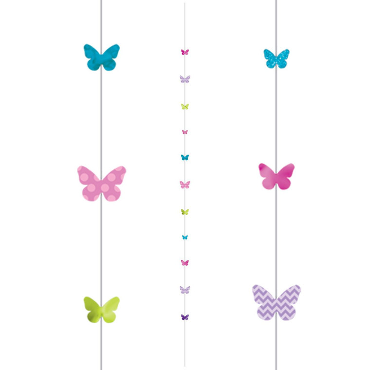 1.8m Butterflies String/Ribbon for Balloons