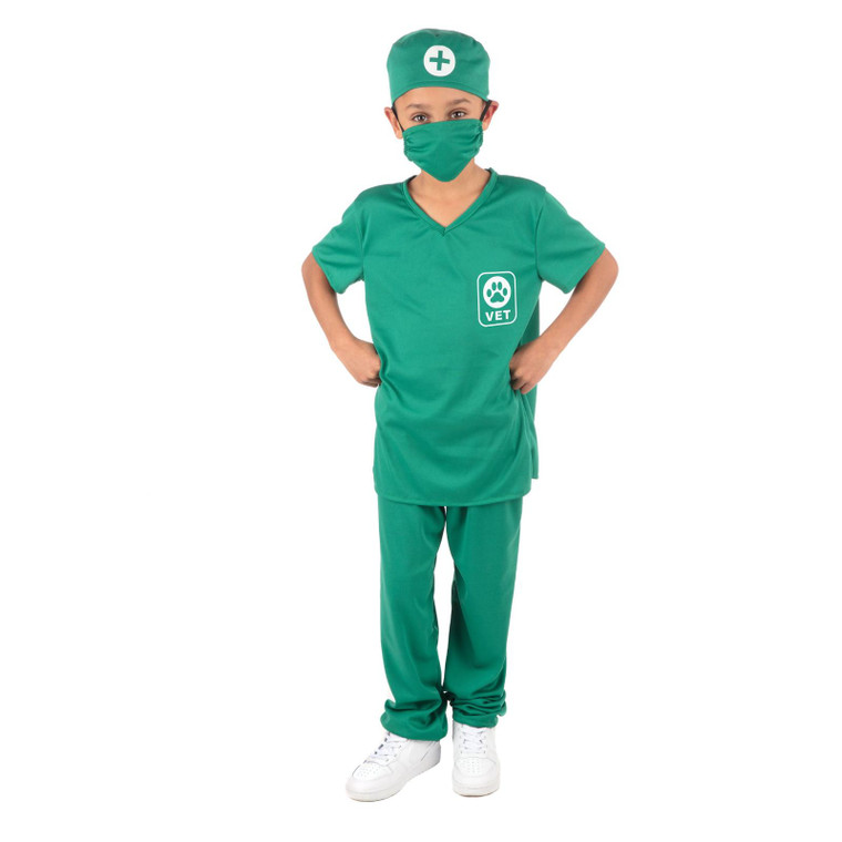 Kids Vet Animal Doctor Surgeon Scrubs Costume