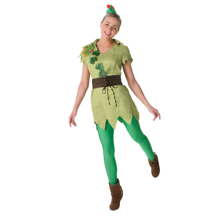 Ladies Official Peter Pan Fancy Dress Costume