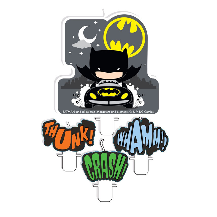 Cartoon Batman Birthday Cake Candles