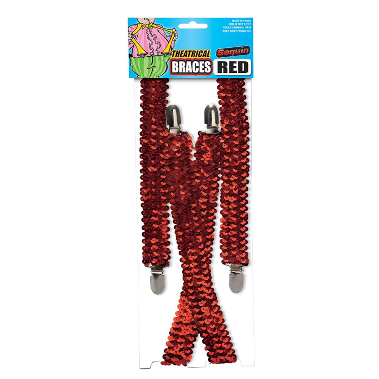 Red Adult's Braces 