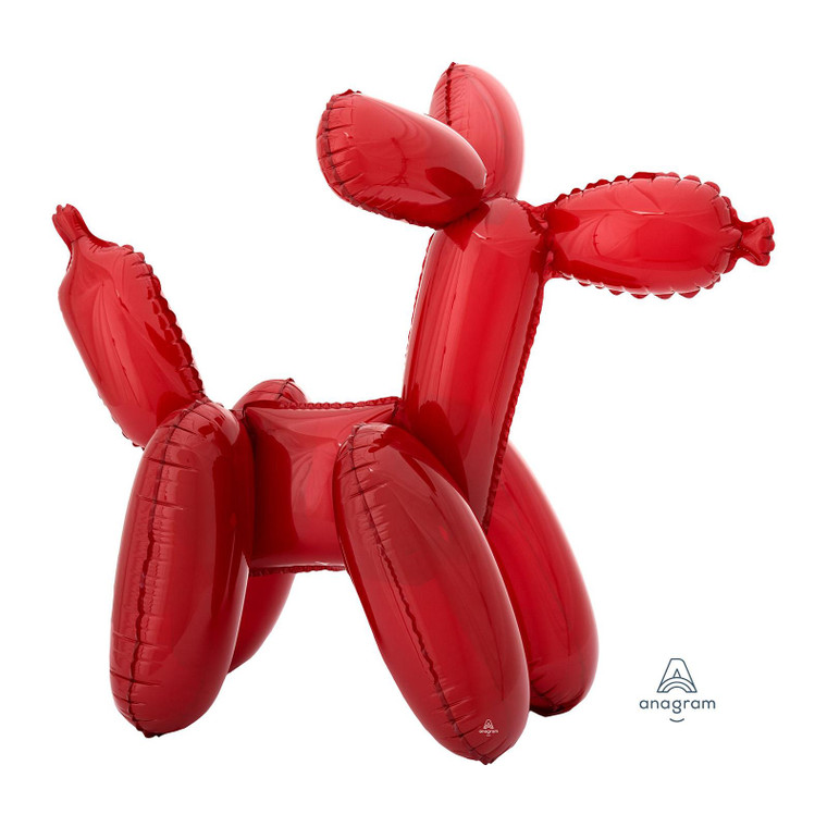 48cm x 40cm Red Dog Foil Balloon