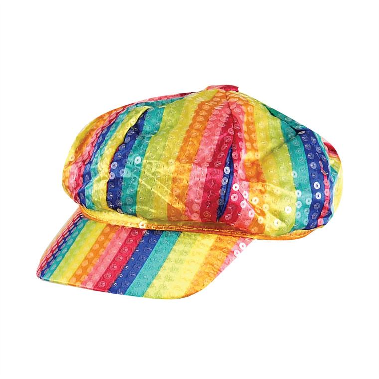 Rainbow Sequin Cap