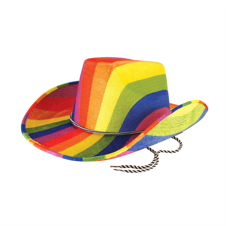 Rainbow  LGBTQ Pride Festival Carnival Wild West Cowboy Hat 