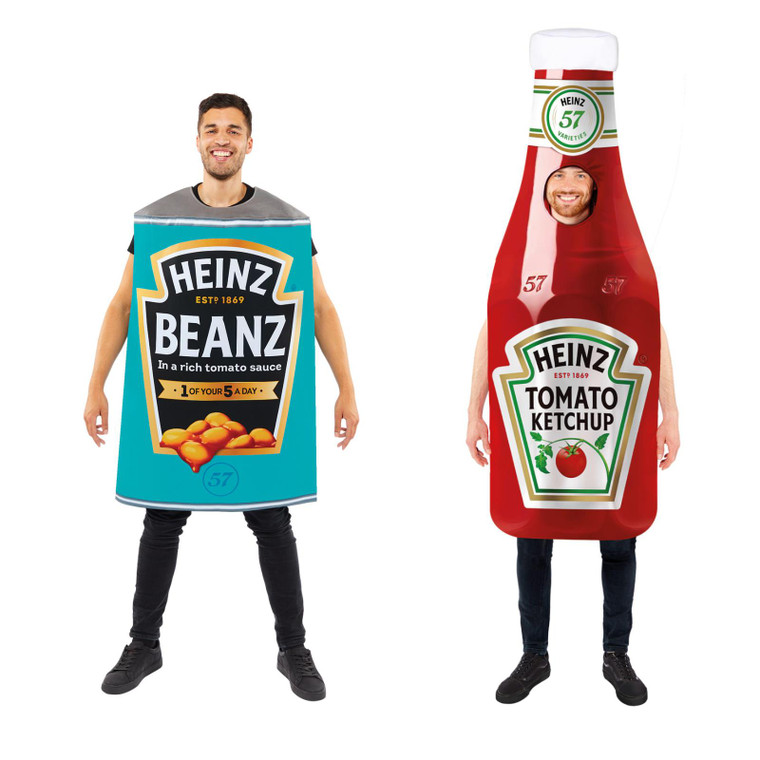 Adults Official Heinz Ketchup Beanz Costumes