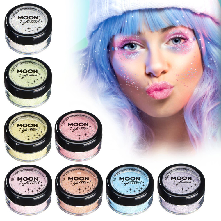 Pastel Face & Body Glitter Shaker Pots