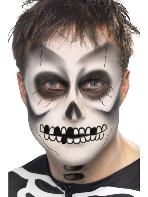 Black And White Skeleton Face Paint