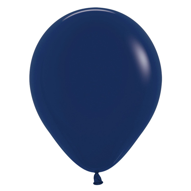 100 x 13cm Fashion Colour Solid Navy Blue 044 Latex Balloons