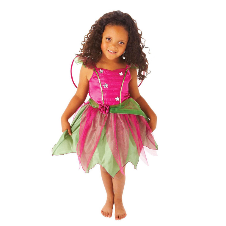 Children's Pink And Green Mulberry Fairy Costume