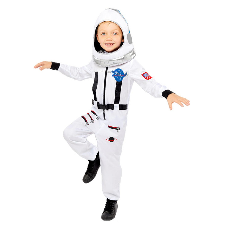 Children's 10-12 Years White Space Suit Costume