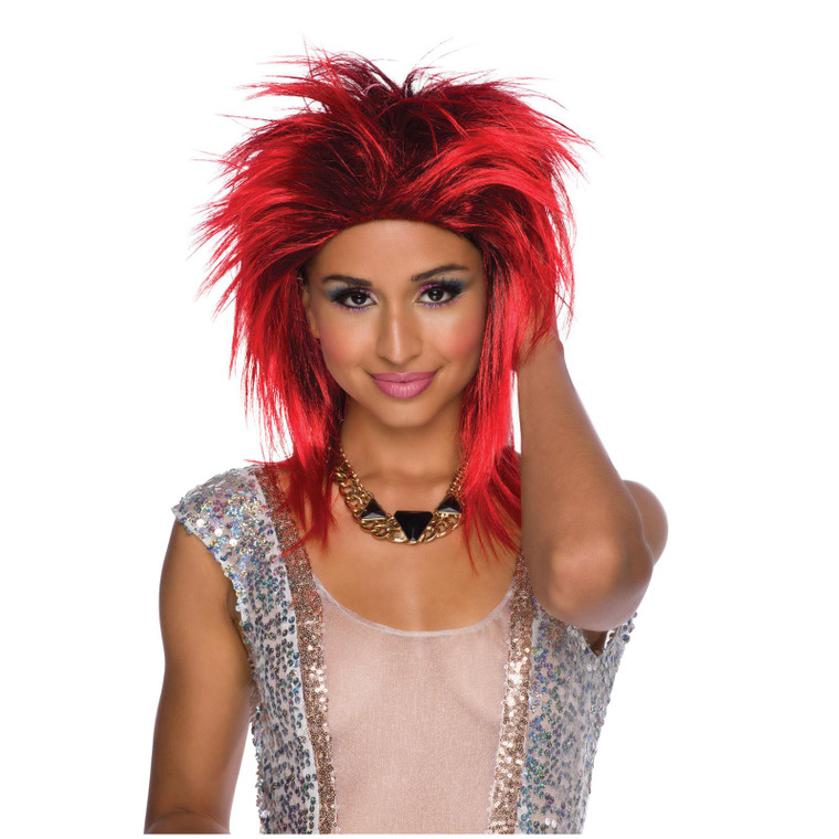 Women's Foxy Rocker Crazy Red Accessory Wig