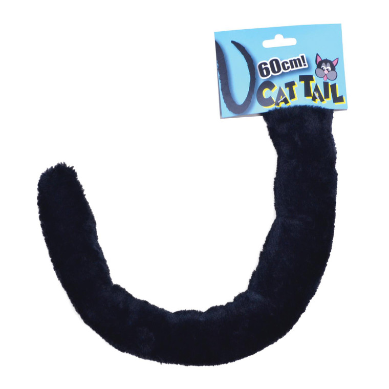 60cm Halloween Black Cat Fancy Dress Accessory Tail