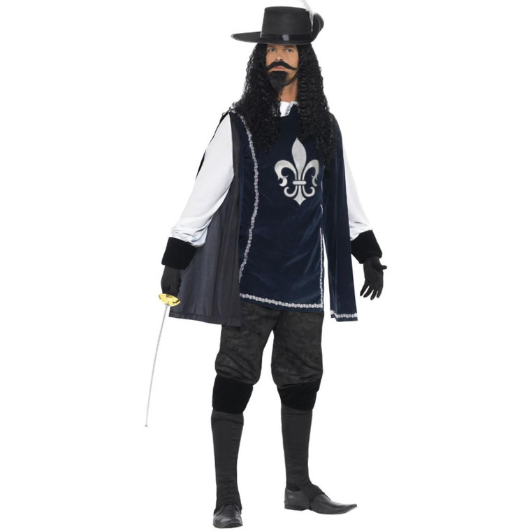 Adult's Musketeer Fancy Dress Costume