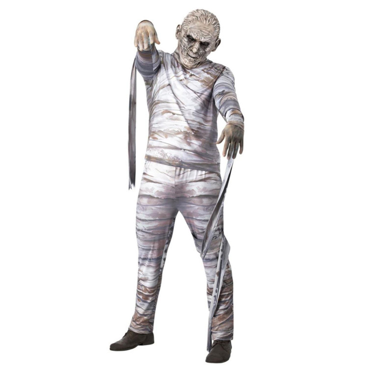 Men's White Universal Monsters Mummy Character Costume