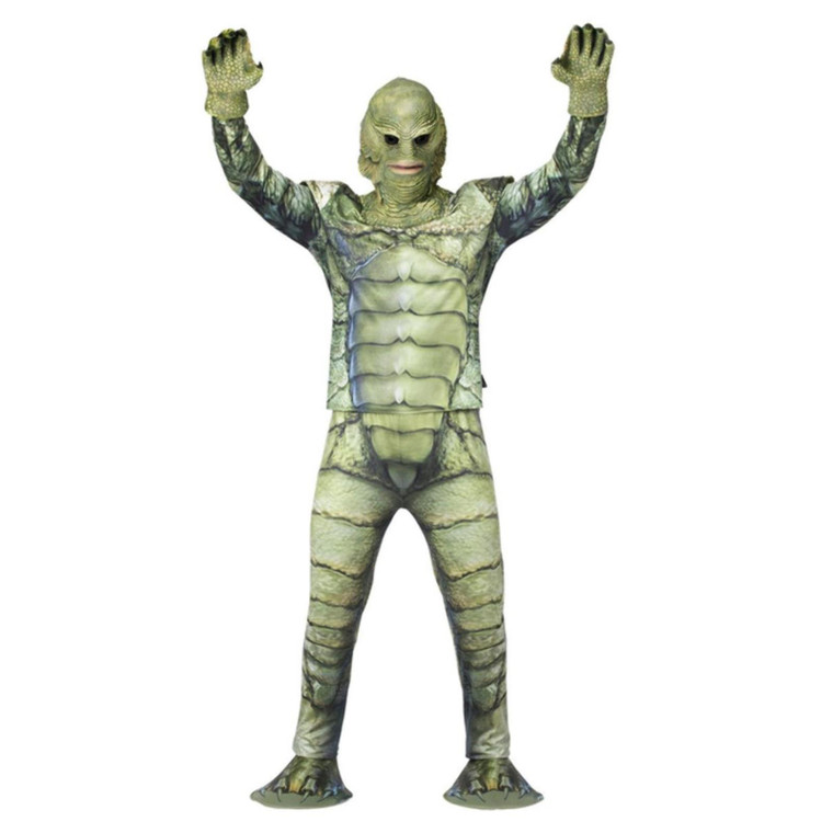 Adults Green Polyester Creature From The Black Lagoon Costume