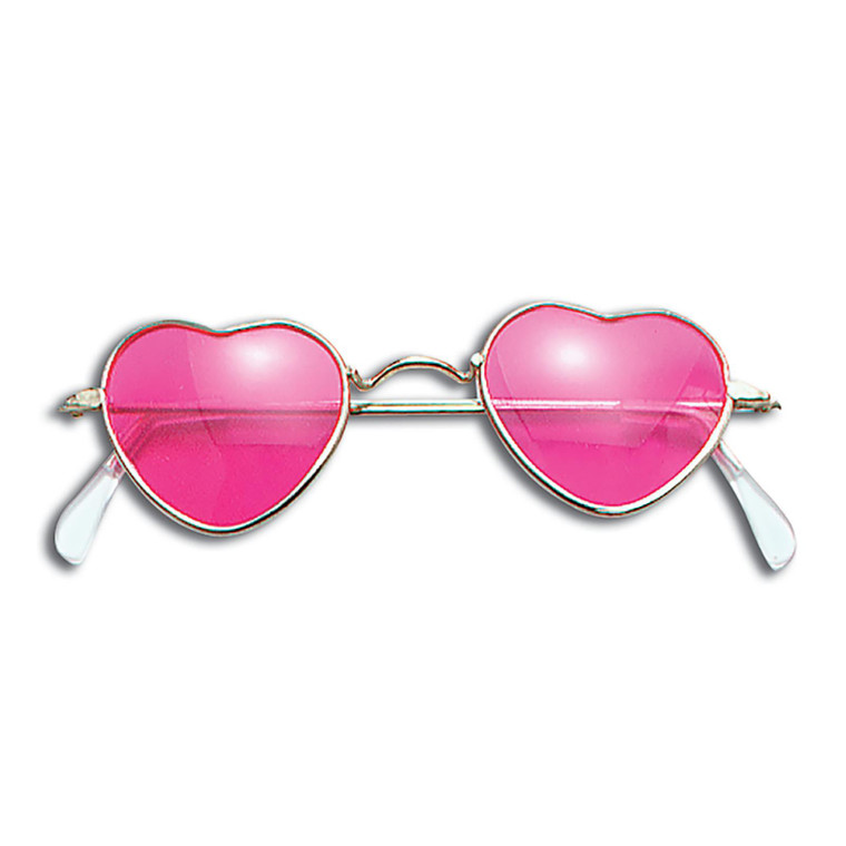 Adults Pink Heart Shaped Glasses