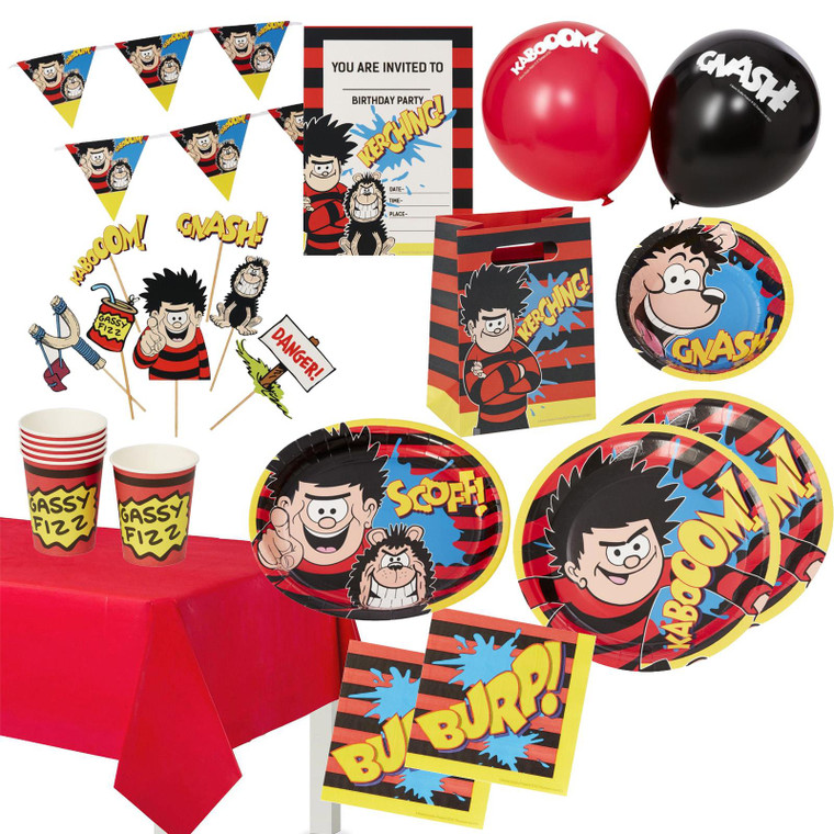 Official Beano Dennis The Menace Party Tableware