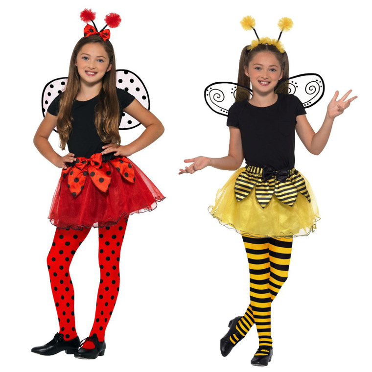 Girls Multicoloured Busybee And Ladybird Costume