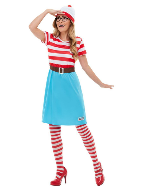 Where's Wally Wenda Fancy Dress Costume 