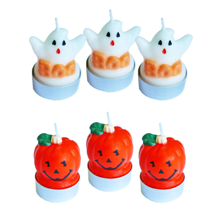 Halloween Ghost And Pumpkin Tea Lights