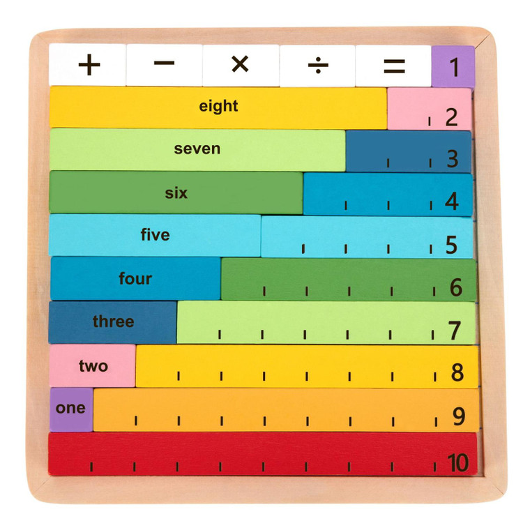 Children's Mathematic Wooden Counting Game Board