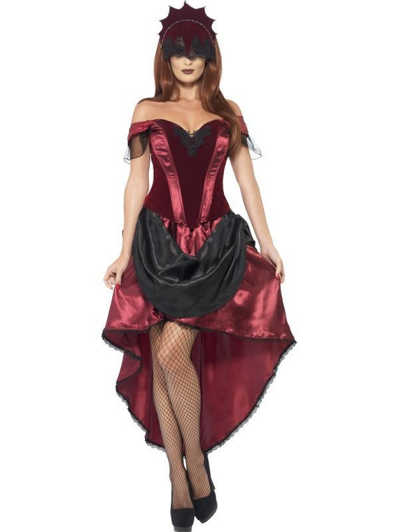 Women's Red And Black Venetian Temptress Costume