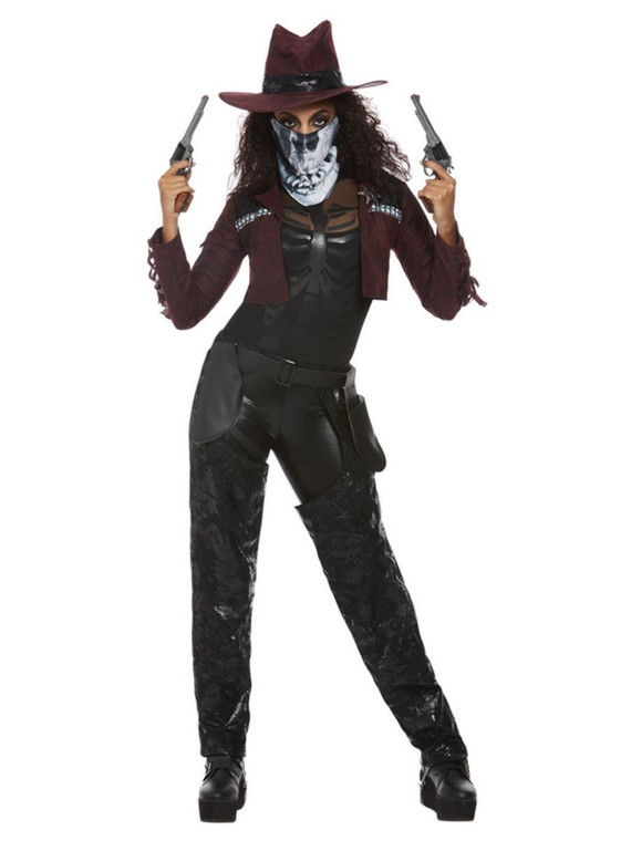 Women's Dark Spirit Western Cowgirl Halloween  Costume