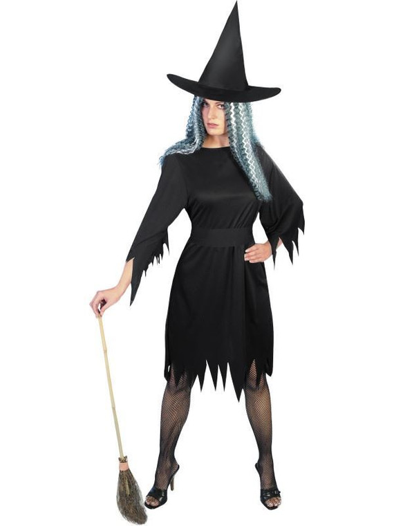 Women's Black Spooky Witch Halloween Costume