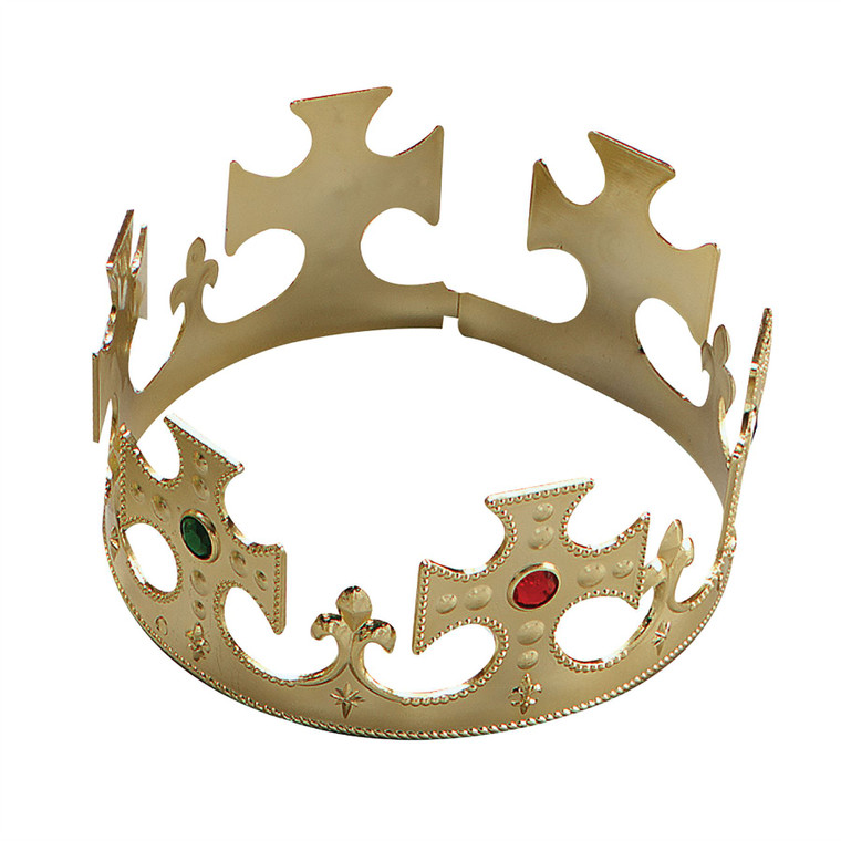Adults Gold Jewel Costume Crown Accessory