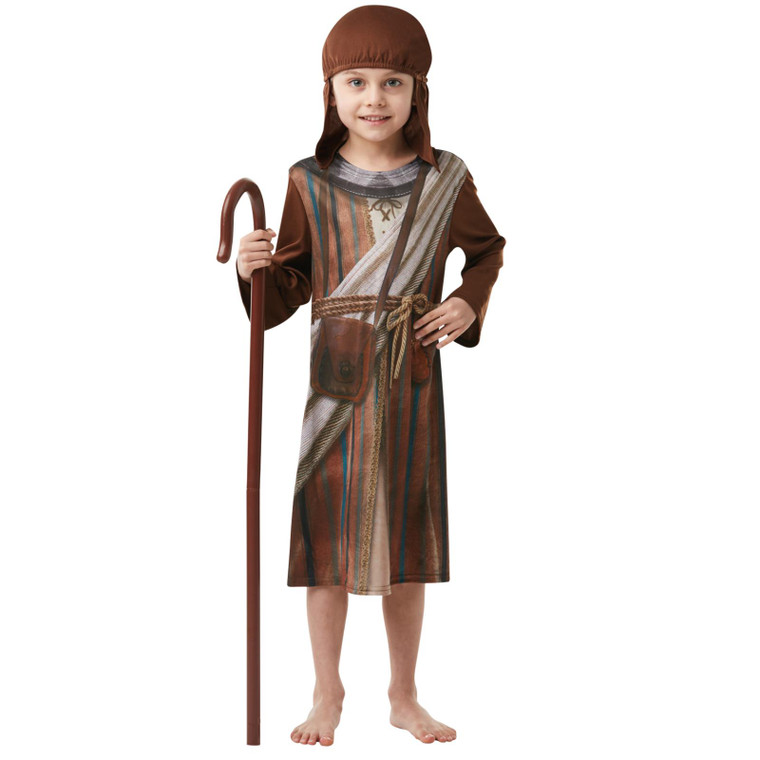 Children's Brown Christmas Nativity Robe Costume