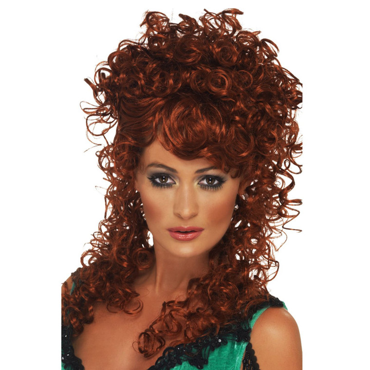 Ladies Saloon Girl Wild West Synthetic Wig