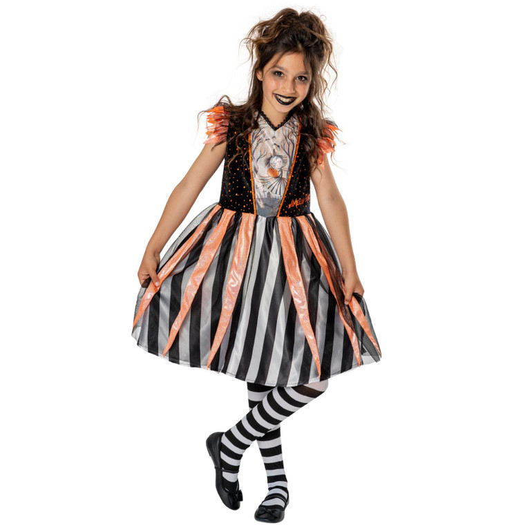 Children's Black And Orange Amelia Fang Costume