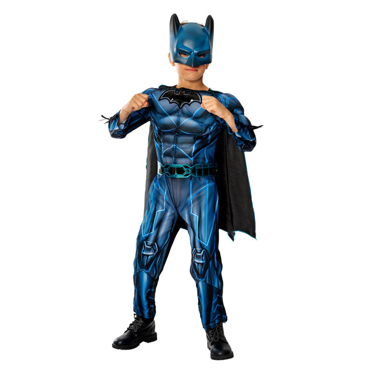 Children's Black And Blue Batman Halloween Costume