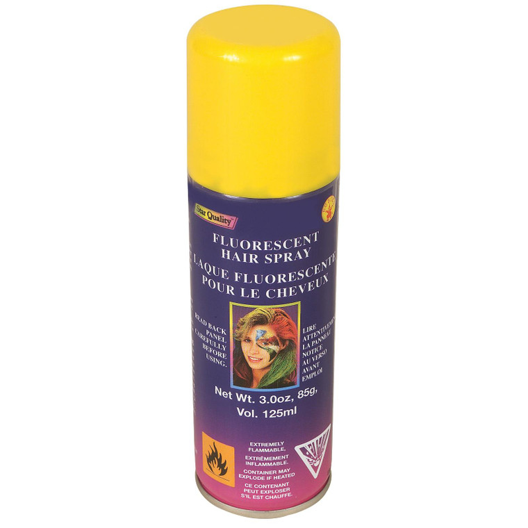 Adults Yellow Fluorescent Creative Colourful Hairspray