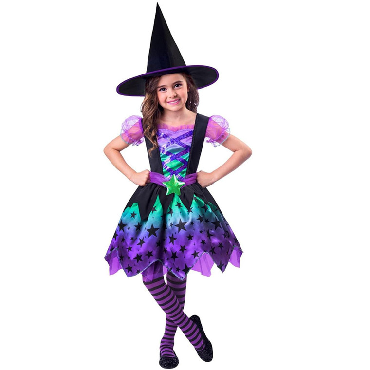 Children's Purple Spell Casting Cutie Dress Costume